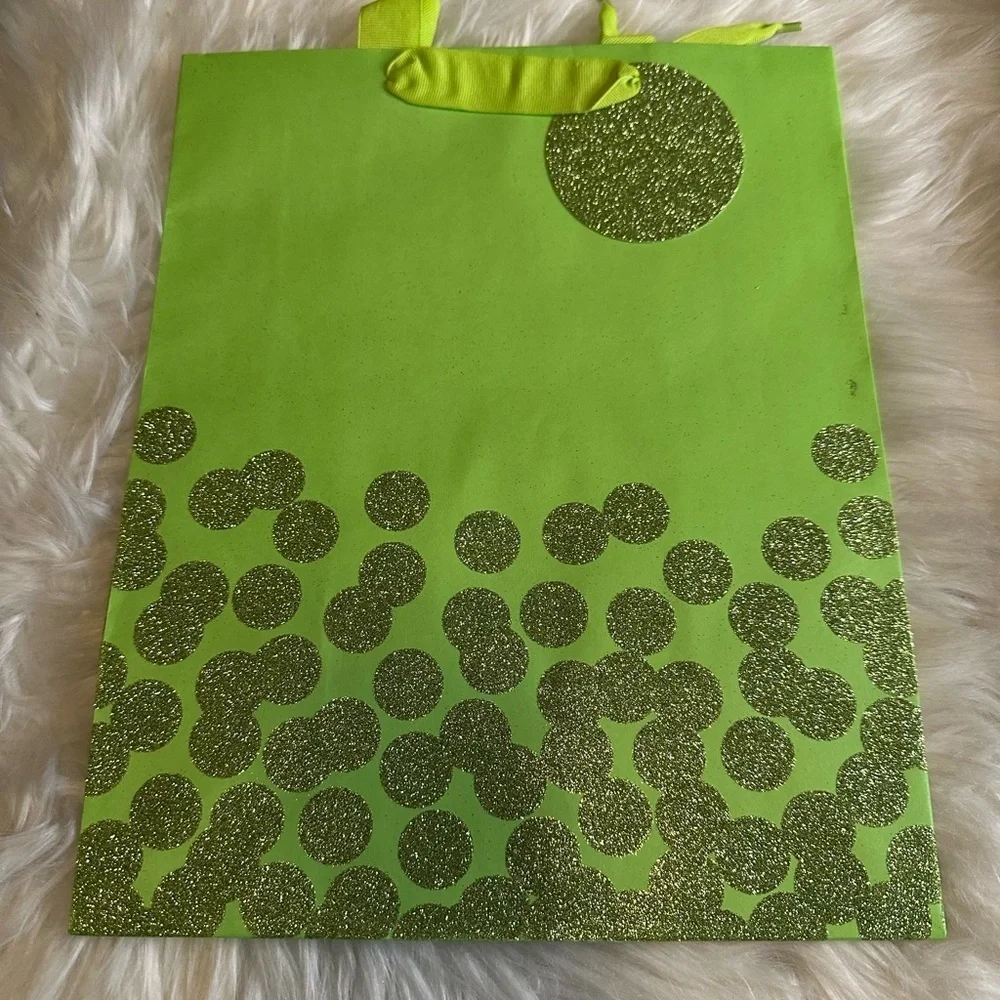 🩷5/$10 Green Glitter gift Bag